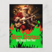 サンタクロース・ギター ポストカード (正面)