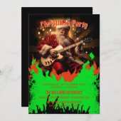 サンタクロース・ギター 招待状 (正面/裏面)