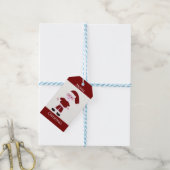 サンタクロース ギフトタグ (より糸付き)