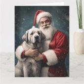 サンタクロース・クリスマスとアナトリアの羊飼い カード (正面)