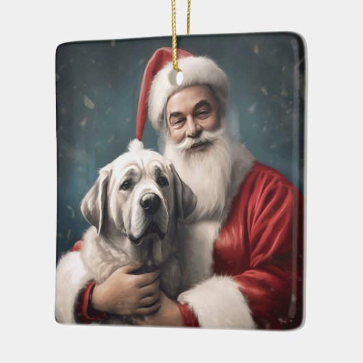 サンタクロース・クリスマスとアナトリアの羊飼い セラミックオーナメント (左)