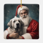 サンタクロース・クリスマスとアナトリアの羊飼い セラミックオーナメント (裏面)