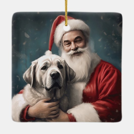 サンタクロース・クリスマスとアナトリアの羊飼い セラミックオーナメント (裏面)