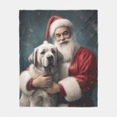 サンタクロース・クリスマスとアナトリアの羊飼い フリースブランケット (正面)