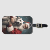 サンタクロース・クリスマスとアナトリアの羊飼い ラゲッジタグ (正面横)