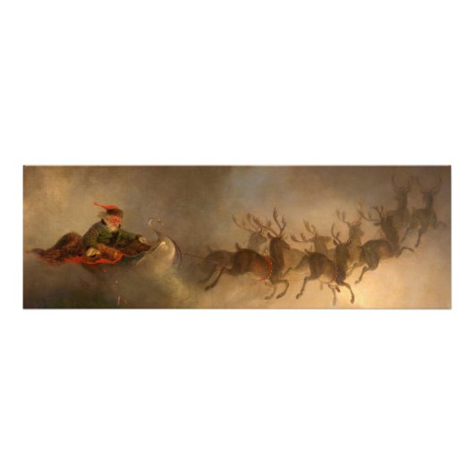 サンタクロース、クリスマスイブby William H. Beard フォトプリント (正面)