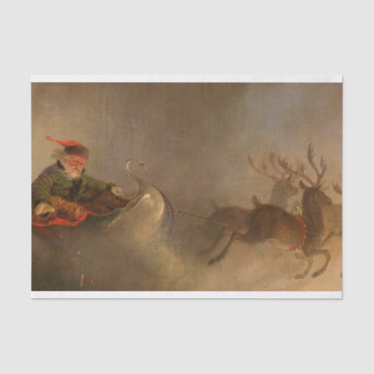 サンタクロース、クリスマスイブby William H. Beard 薄葉紙 (正面)