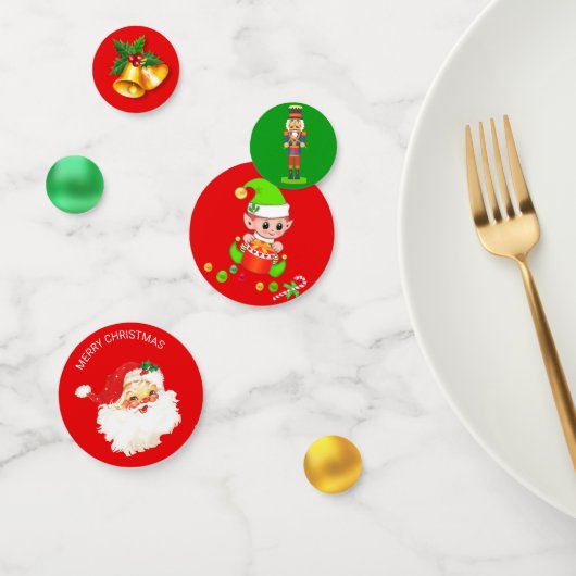 サンタクロース、クリスマスエルフ、くるみ割り人形、ベル コンフェッティ (グループ)