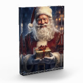 サンタクロース クリスマスカード フォトブロック (左)