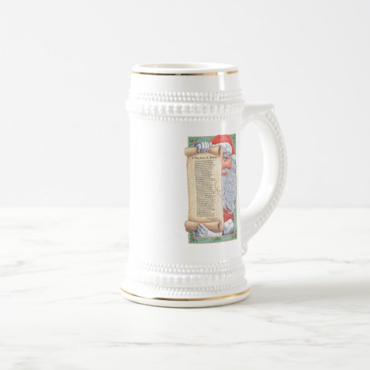 サンタクロース・クリスマススタイン ビールジョッキ (正面右)