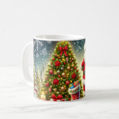 サンタクロース クリスマスツリー マグカップ (正面左)