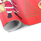 サンタクロース&クリスマスツリー ラッピングペーパー (ロールコーナー)