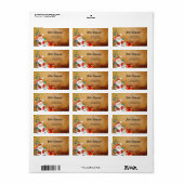 サンタクロース、クリスマスプレゼント ラベル (フルシート)