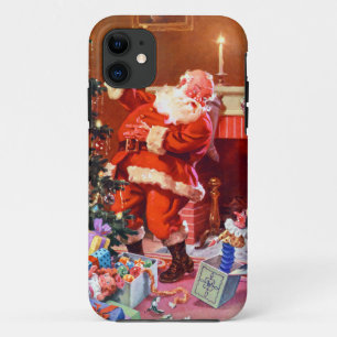 サンタクロース-クリスマス前の夜 iPhone 11 ケース