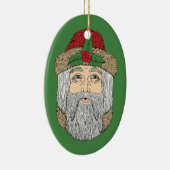 サンタクロース/クリスマス神父 セラミックオーナメント (右)