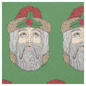 サンタクロース/クリスマス神父 ファブリック (クローズアップ)