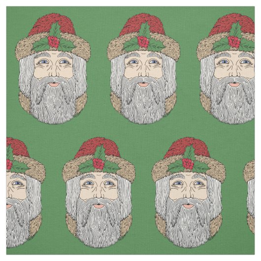 サンタクロース/クリスマス神父 ファブリック (見本)