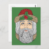 サンタクロース/クリスマス神父 ポストカード (正面/裏面)