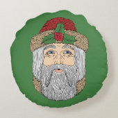 サンタクロース/クリスマス神父 ラウンドクッション (裏面)