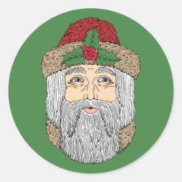 サンタクロース/クリスマス神父 ラウンドシール