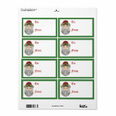 サンタクロース/クリスマス神父 ラベル (フルシート)