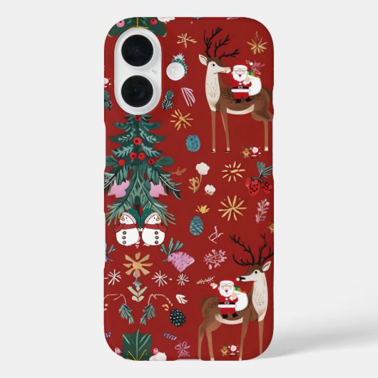 サンタクロース、クリスマス神父 Case-Mate iPhoneケース (裏面)