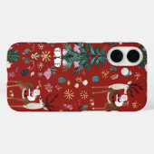 サンタクロース、クリスマス神父 Case-Mate iPhoneケース (裏面 (横))