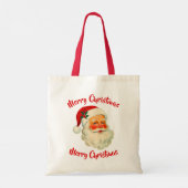 サンタクロース クリスマス お手玉バッグ トートバッグ (裏面)