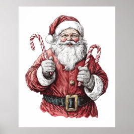 サンタクロース クリスマス イラスト ポスター