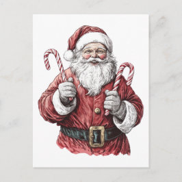 サンタクロース クリスマス イラスト ポストカード