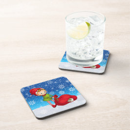 サンタクロース クリスマス エルフ 飲み物 コースター