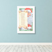 サンタクロース・クリスマス キャンバスプリント (インサイチュ (ウッドフロア))