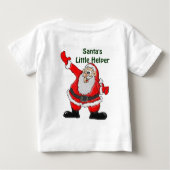 サンタクロース、クリスマス・ギフト神父 ベビーTシャツ (裏面)