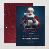 サンタクロース クリスマス ゲーマー 招待状 (正面/裏面)