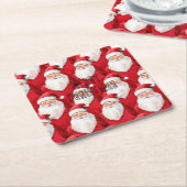 サンタクロース・クリスマス スクエアペーパーコースター (アングル)