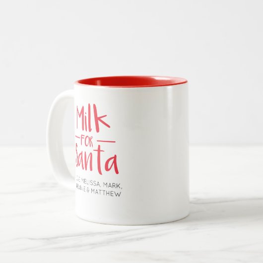 サンタクロース・クリスマス ツートーンマグカップ (正面左)