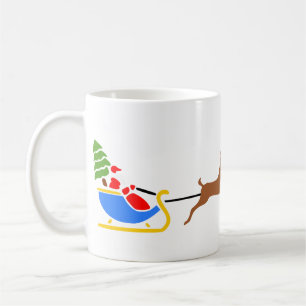 サンタクロース、クリスマス、トナカイ コーヒーマグカップ