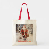 サンタクロース・クリスマス トートバッグ (裏面)