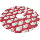 サンタクロース・クリスマス ブラッシュドポリエステルツリースカート (アングル)