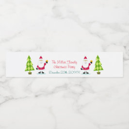 サンタクロース・クリスマス ペットボトルラベル