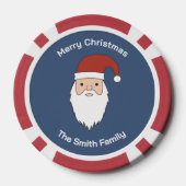 サンタクロース・クリスマス ポーカーチップ (裏面)