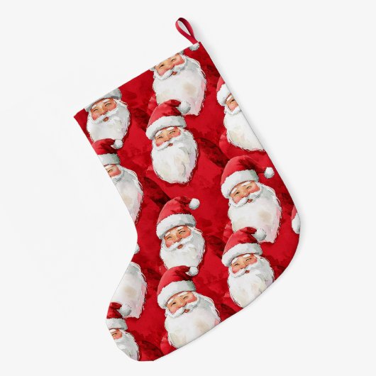 サンタクロース・クリスマス ラージクリスマスストッキング (裏面 (吊り時))