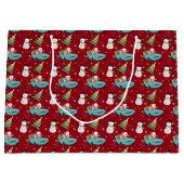 サンタクロース クリスマス 大型 ギフトバッグ (正面)