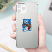 サンタクロース クリスマス 装飾用ビニール シール (スマートフォン)
