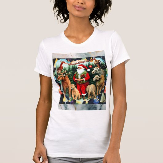 サンタクロース・クリスマス Tシャツ (正面)