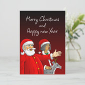 サンタクロース、クロース夫人、トナカイのルドルフ シーズンカード (スタンド正面)