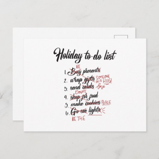 サンタクロース クール クリスマス ギーク 面白い プレゼント アイデア ポストカード (正面/裏面)