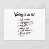 サンタクロース クール クリスマス ギーク 面白い プレゼント アイデア ポストカード (正面)