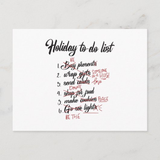 サンタクロース クール クリスマス ギーク 面白い プレゼント アイデア ポストカード (正面)