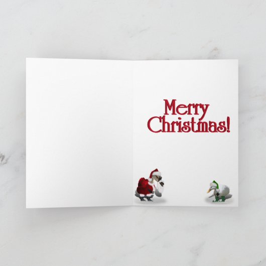 サンタクロース・グースクリスマス シーズンカード (内部)